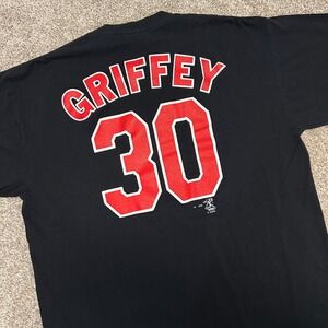 Vintage‎ y2k Ken Griffey JR #30 Tshirt Cincinnati Reds Men Size XL 2000 MLB